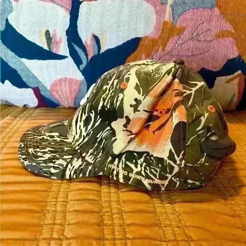 Green Bay Packers Camouflage NFL Team Apparel Strapback Hat Hunting Down Hunger - Picture 3 of 5